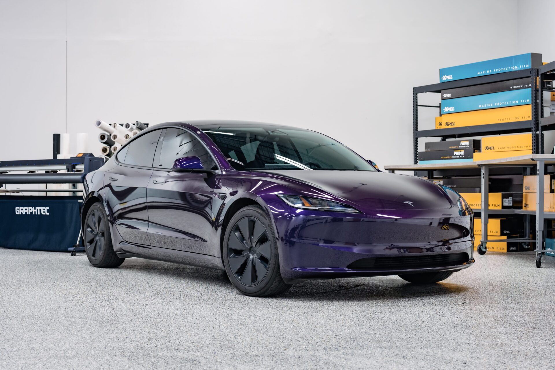 Car with Color Paint Protection Film